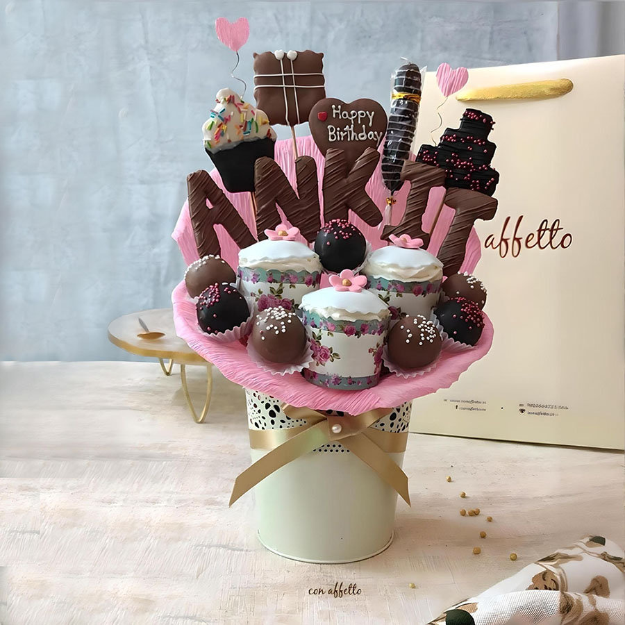 Cookie Bouquet - Birthday Name Bouquet 